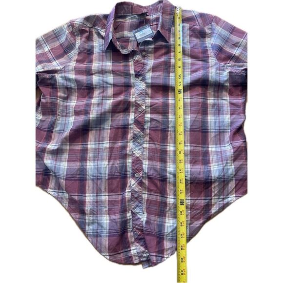 Eddie Bauer Women’s Plaid Button Up Long Sleeve Blouse Size XXL - Picture 3 of 4